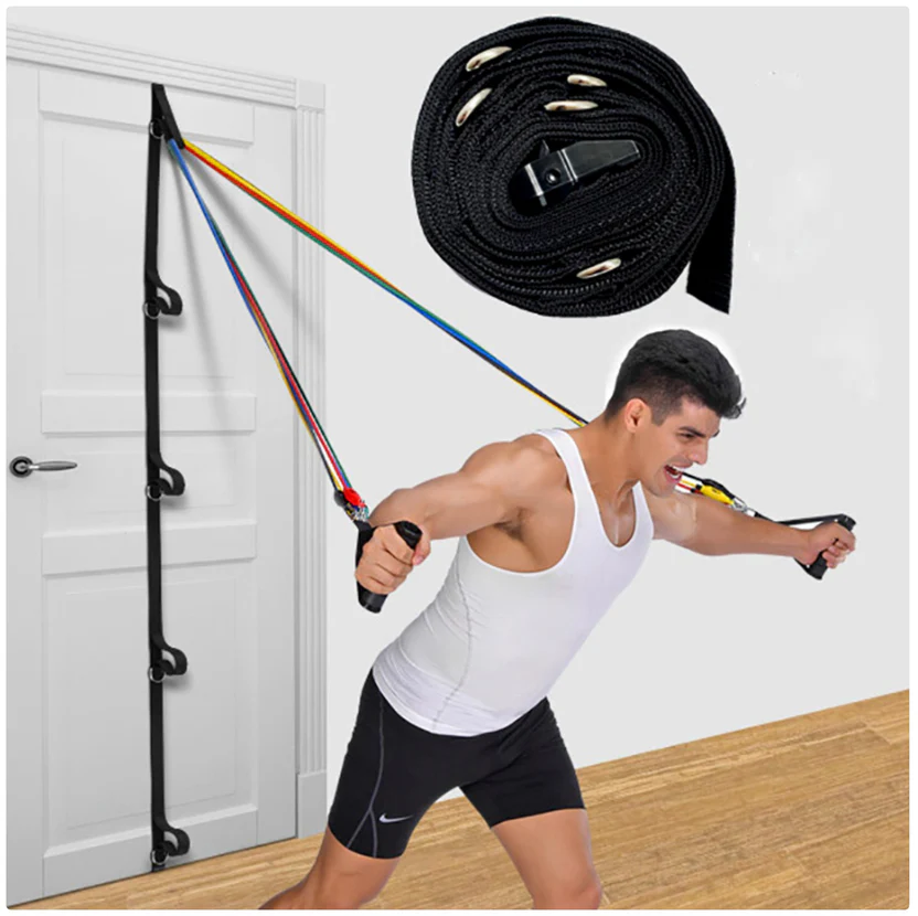 Correa de Entrenamiento con Anclaje de Puerta (5 Lazos)