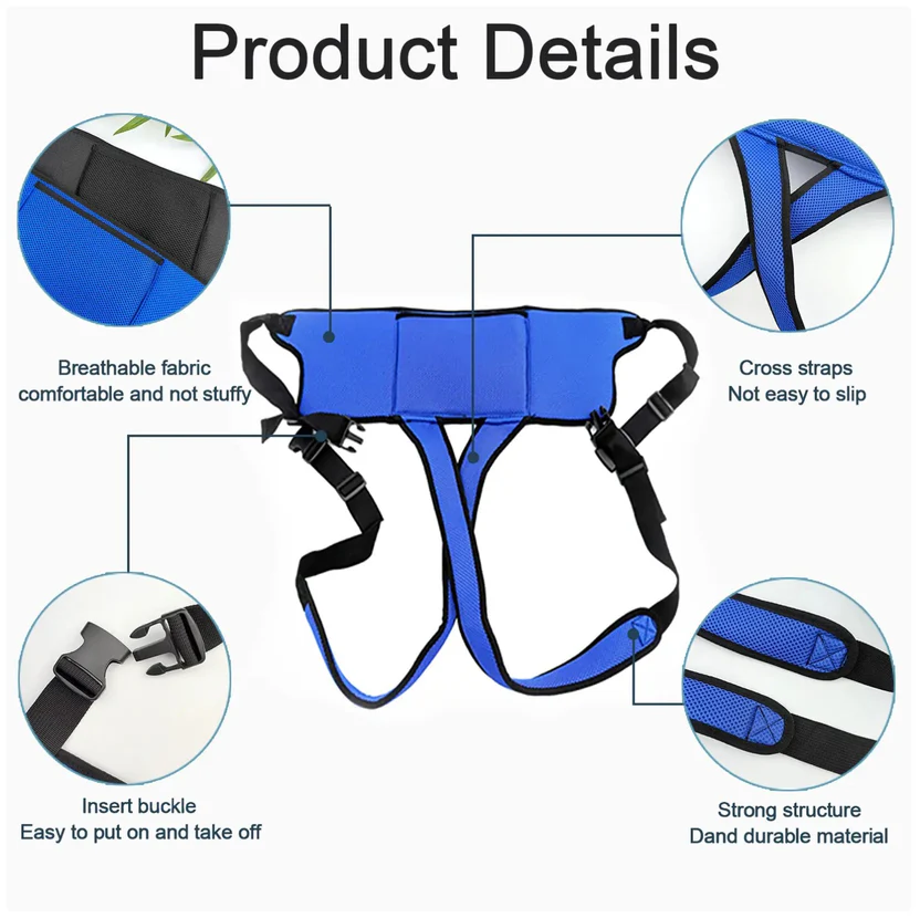 Cinturón de Seguridad Ajustable para Silla de Ruedas
