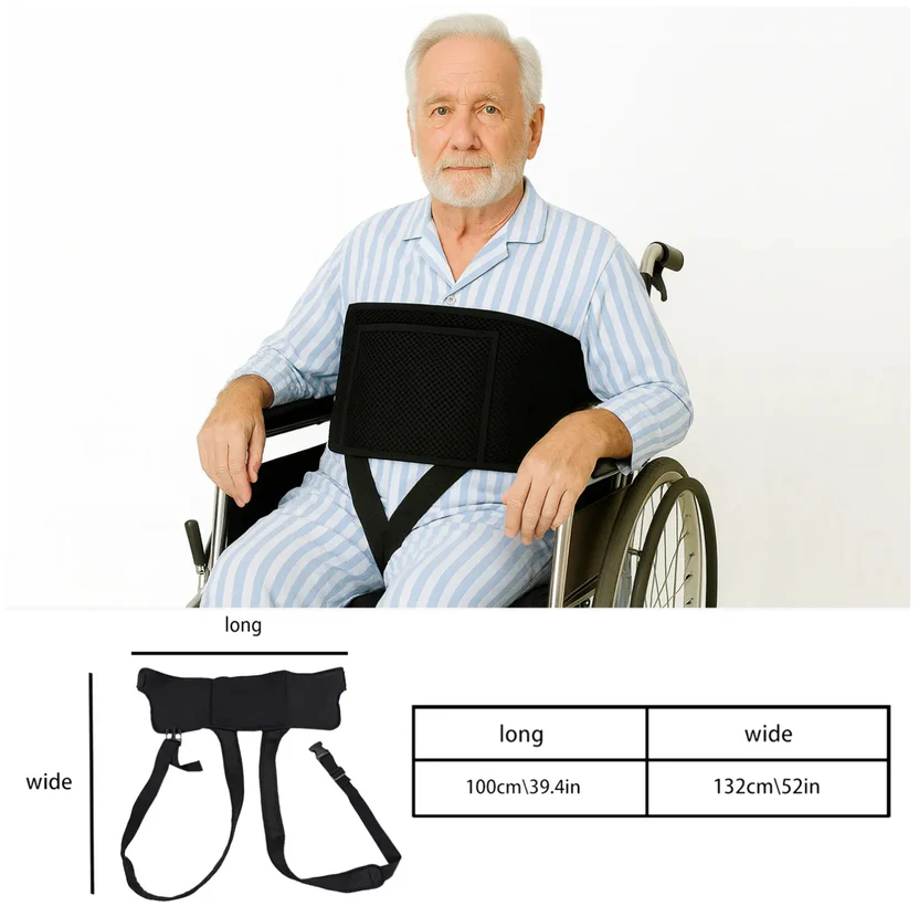 Cinturón de Seguridad Ajustable para Silla de Ruedas