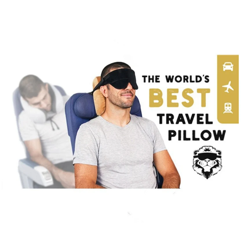 Set de Almohada y Antifaz de Viaje Todo en Uno