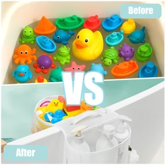 Organizador de Baño de Malla Doble con Ventosas