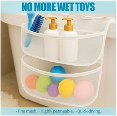 Organizador de Baño de Malla Doble con Ventosas
