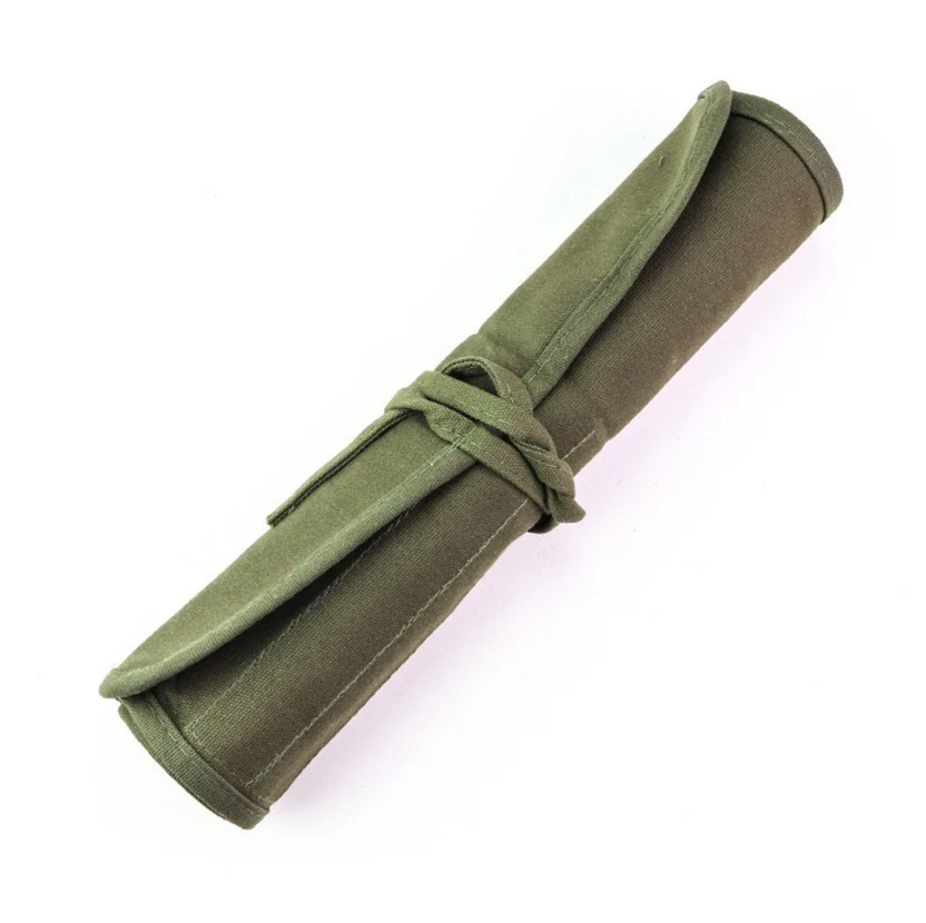 Estuche Enrollable de Lona para Pinceles de Artista