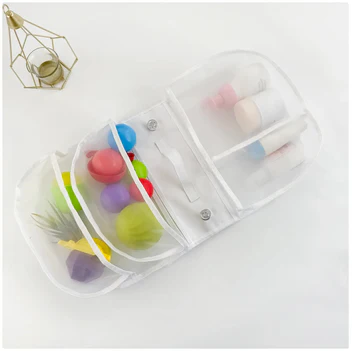 Organizador de Baño de Malla Doble con Ventosas