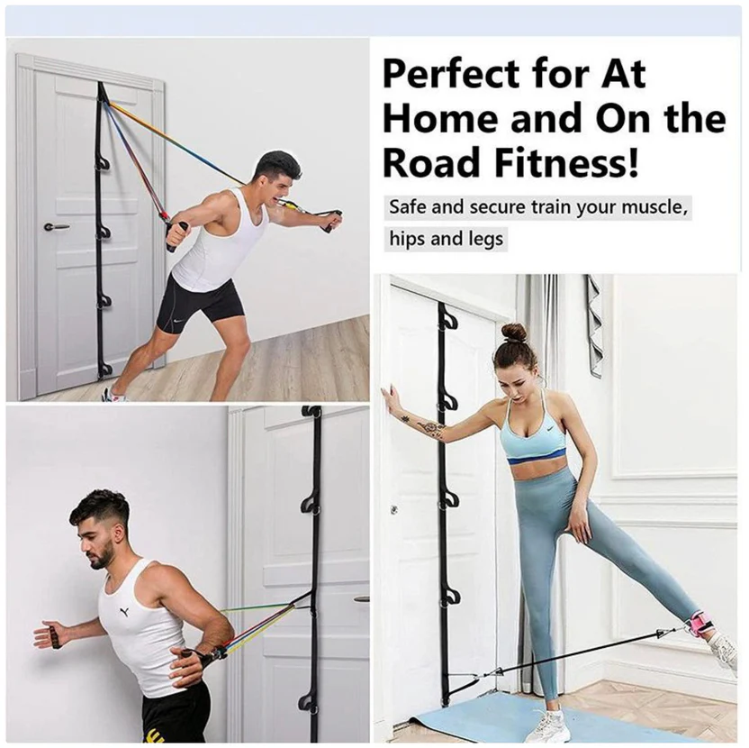 Correa de Entrenamiento con Anclaje de Puerta (5 Lazos)