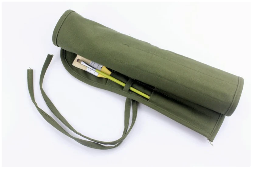 Estuche Enrollable de Lona para Pinceles de Artista